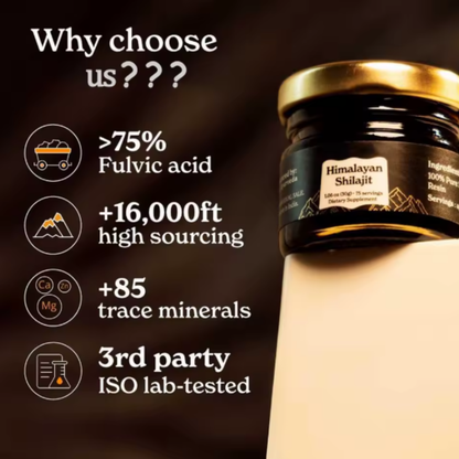 Himalayan Shilajit Pure Resin – Natural Mineral Supplement