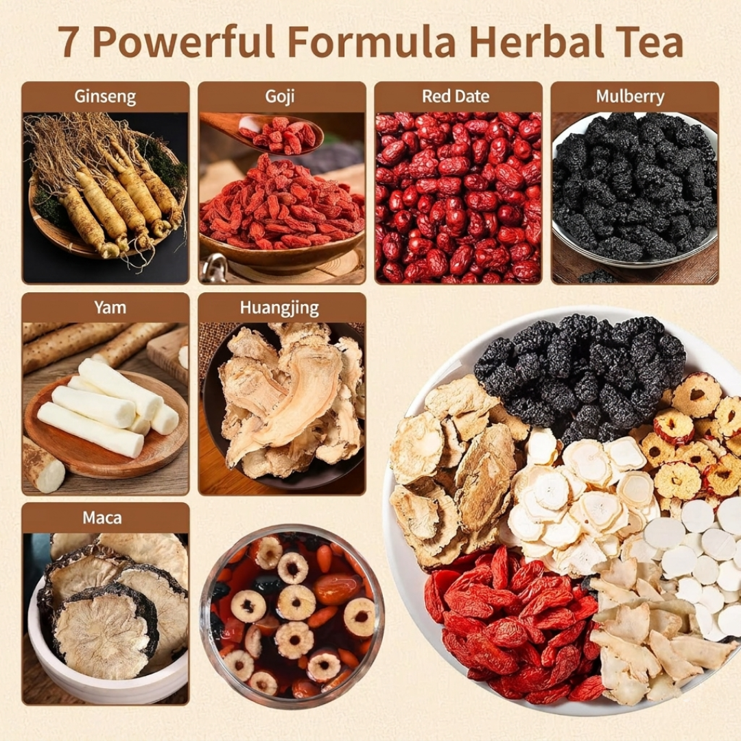 Ginseng Five Treasure Herbal Wellness Tea