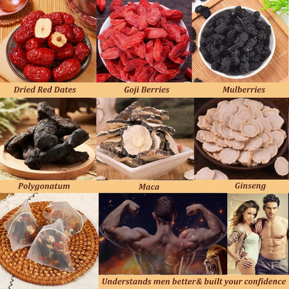 Ginseng Five Treasure Herbal Wellness Tea