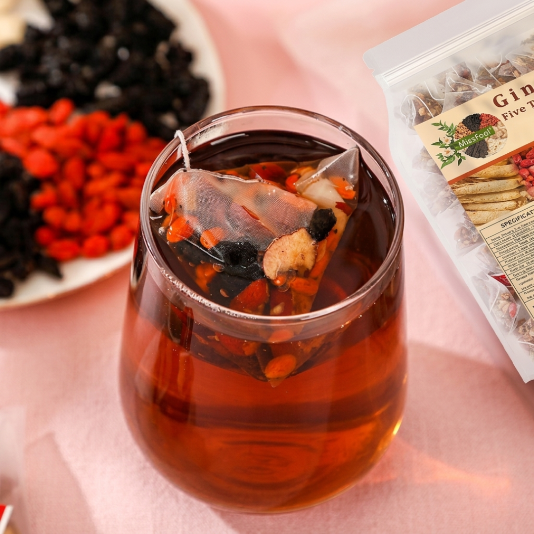 Ginseng Five Treasure Herbal Wellness Tea